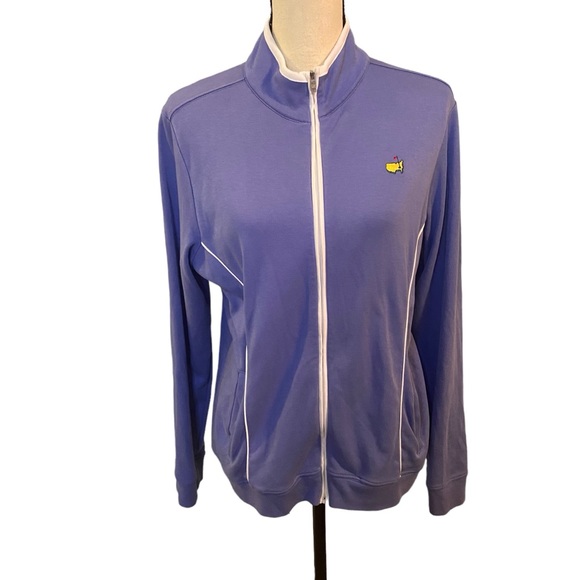 Masters Jackets & Blazers - Masters Women’s Magnolia Lane Collection Blue Full Zip Lightweight Jacket Sz L